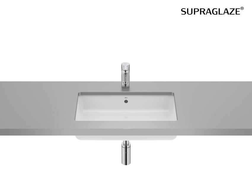 Umywalka podblatowa z powłoką Superglaze 55 cm biała Roca Gap