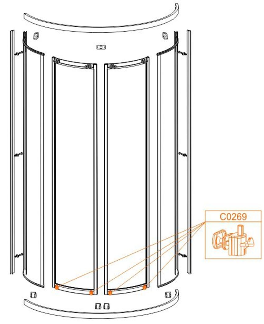 Suwak dolny Sanplast 660-C0269-10-000-00 rys techniczny