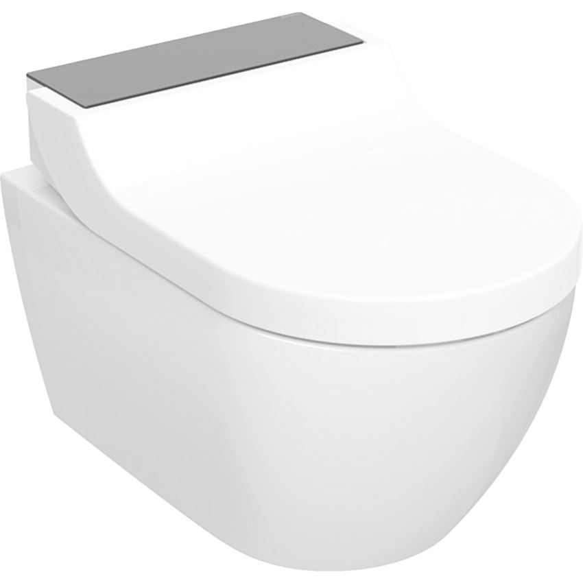 Urządzenie WC z funkcją higieny intymnej, wisząca miska WC, biały, KeraTect/panel dekoracyjny szkło czarneGeberit AquaClean Tuma Comfort