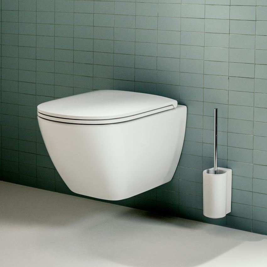 Miska WC podwieszana krótka Rimless wersja ADVANCED biała Laufen Lua