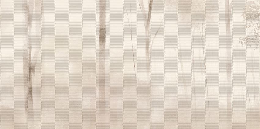 Dekor gresowy mat 59,8x119,8 cm Tubądzin Tropical Forest Right B