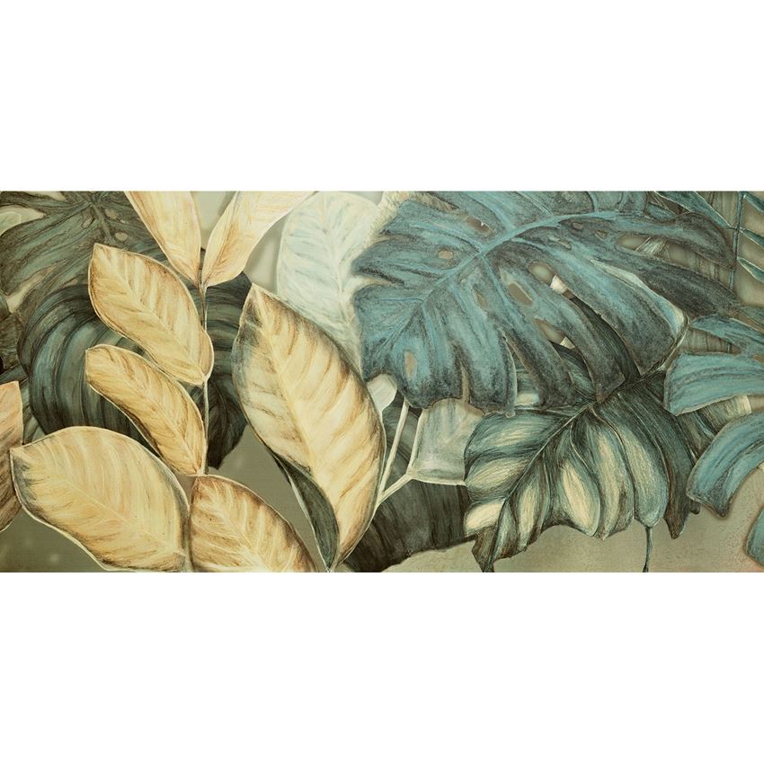 Obraz gresowy 59,8x119,8 cm Domino Alabaster Shine Element 1 leaves A.jpg