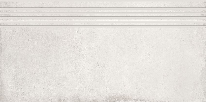 Płytka stopnicowa 29,8x59,8 cm Cersanit Diverso white