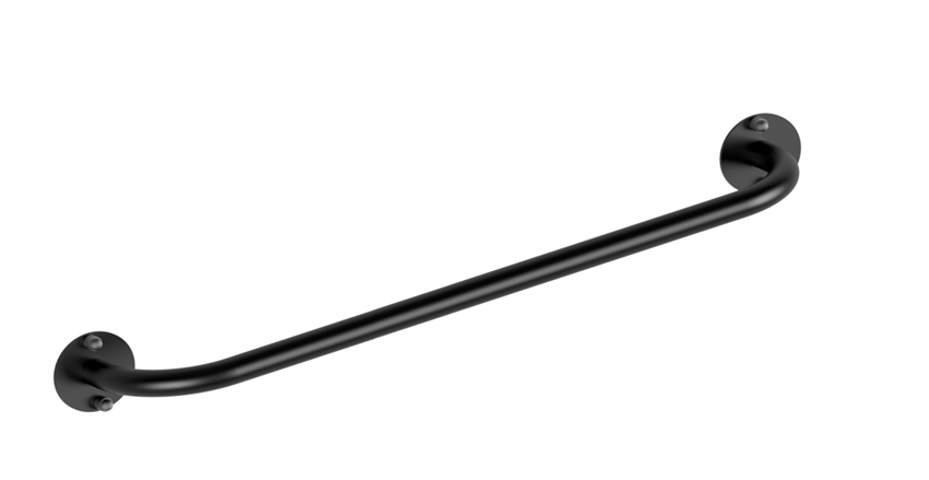Poręcz dla niepełnosprawnych prosta 80 cm czarna Makoinstal Black
