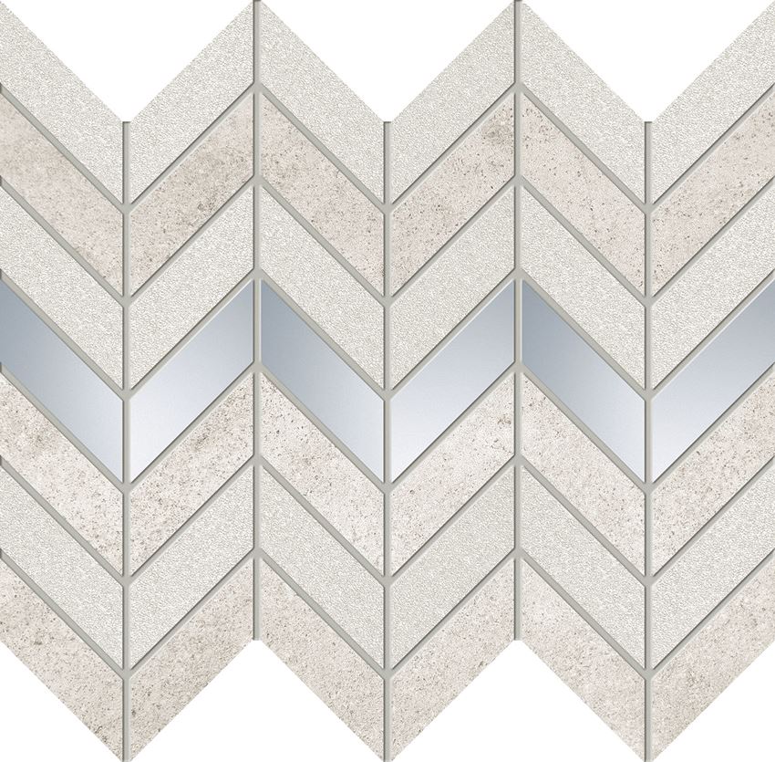 Mozaika ścienna 29,8x24,6 cm Domino Tempre grey