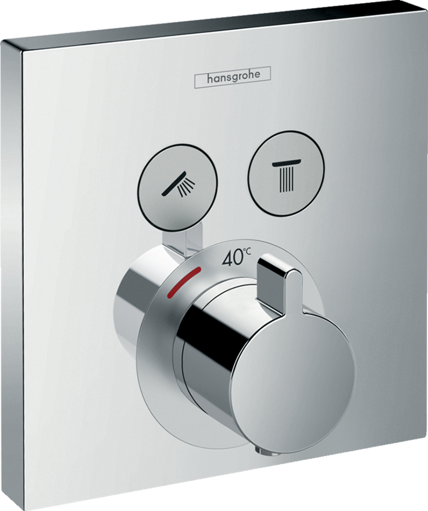 Bateria termostatyczna do 2 odbiorników element zewnętrzny Hansgrohe ShowerSelect