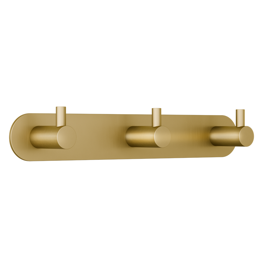 Listwa - 3 haczyki na ręczniki brushed gold IÖ Luvia