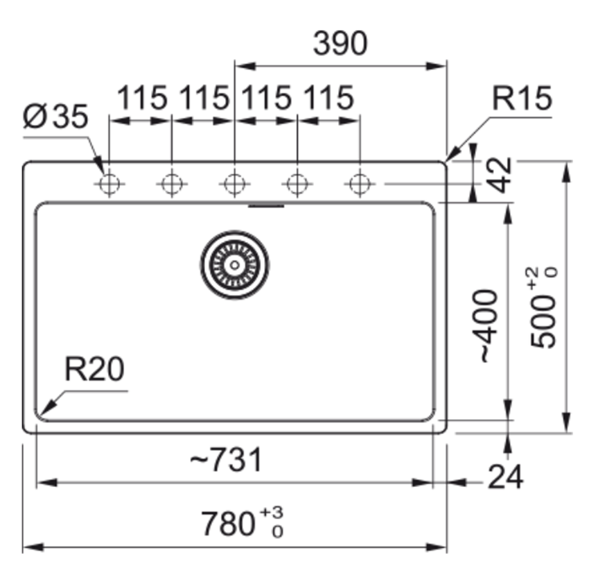 Zlewozmywak Franke Maris MRG 610-73 FTL 114.0693.578 rys techniczny