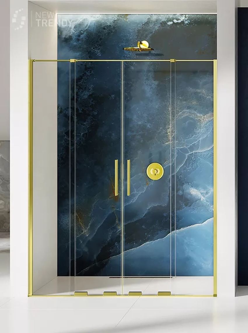 Drzwi prysznicowe 160x200 cm New Trendy Smart Light Gold