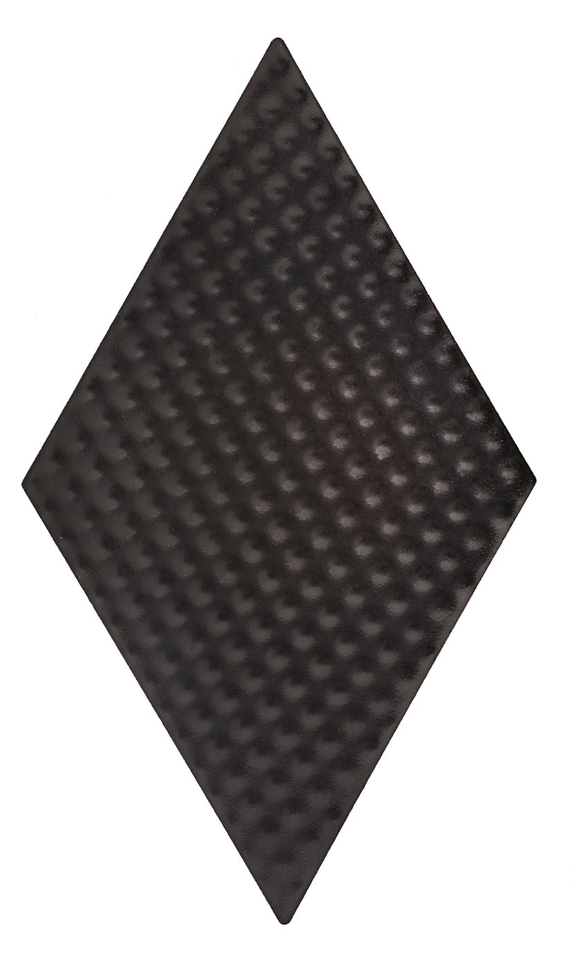 Płytka ścienna gresowa matowa 11,5x20 cm Dunin Rombic Black 03 matt