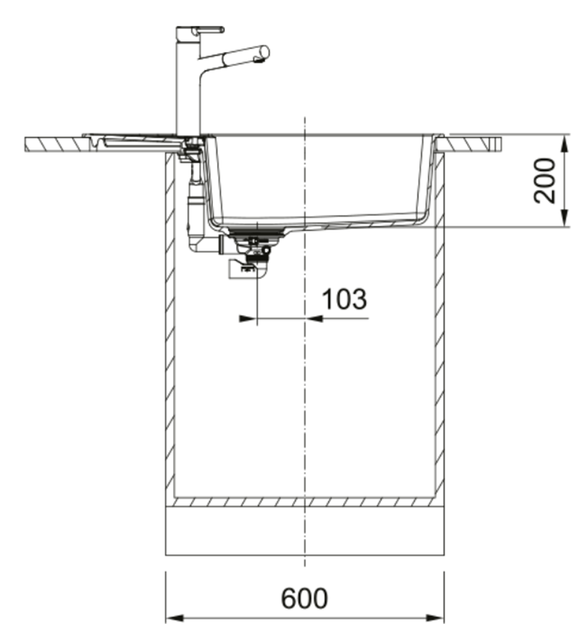 Zlewozmywak Franke Centro CNG 611-78 XL 114.0687.326 rys techniczny