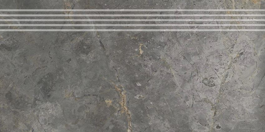 Płytka stopnicowa 29,7x59,7 cm Cerrad Masterstone Graphite
