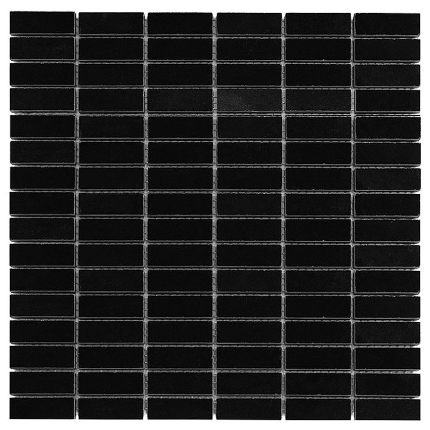 Mozaika 30,5x30,5 cm Dunin Black&White Pure Black Block 48