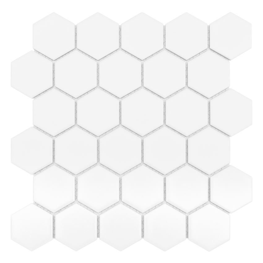 Mozaika gresowa 26x30 cm Dunin Hexagonic Mini Hexagon White