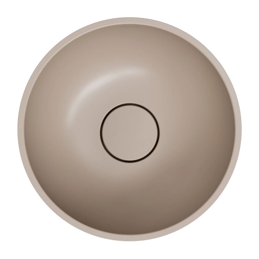 Umywalka nablatowa 35 cm dune beige mat Omnires Shell