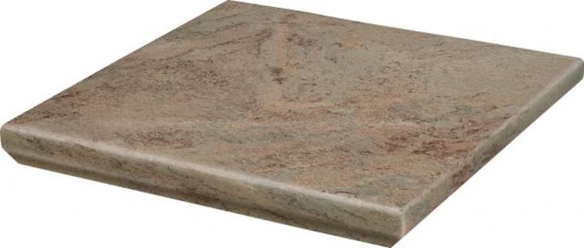 Płytka stopnicowa 33x33 cm Paradyż Mattone Pietra Beige Kapinos Stopnica Narożna