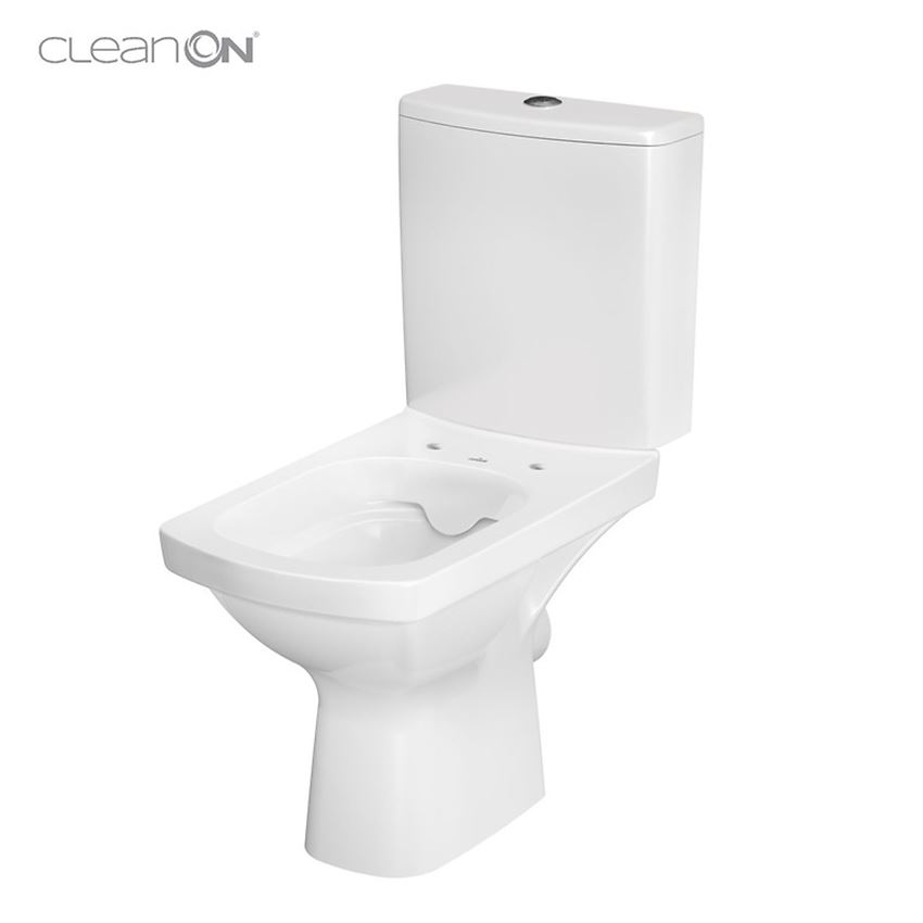 WC kompakt z deską wolnoopadającą CleanOn Cersanit Easy