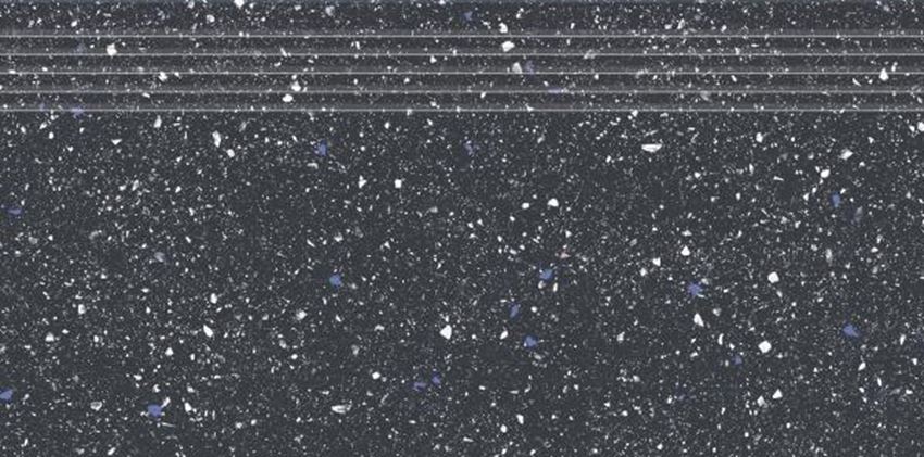 Płytka stopnicowa 29,8x59,8 cm Paradyż Moondust Antracite Mat