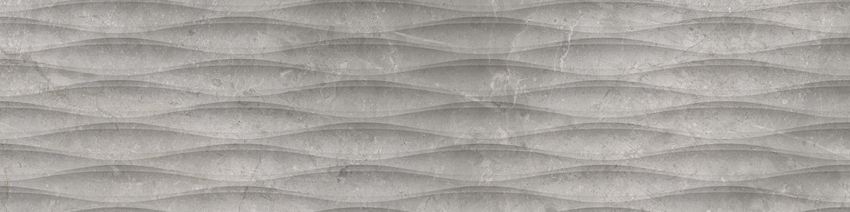 Płytka dekoracyjna 29,7x119,7 cm Cerrad Masterstone Silver Decor waves MAT
