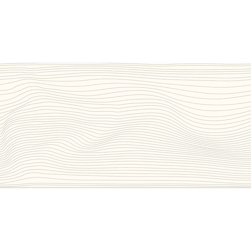 Płytka dekoracyjna 29,8x59,8 cm Paradyż Puris White Ściana Rekt. Dekor B Ultramat