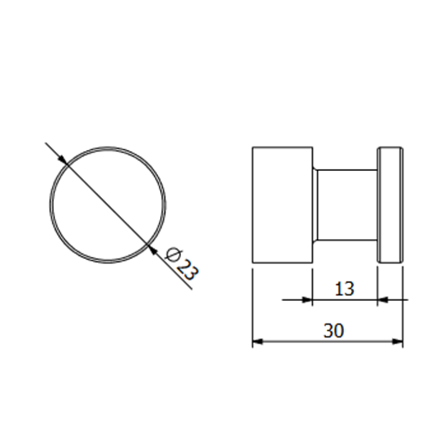 Wieszak na ręcznik 23 cm Kludi Vela R rysunek