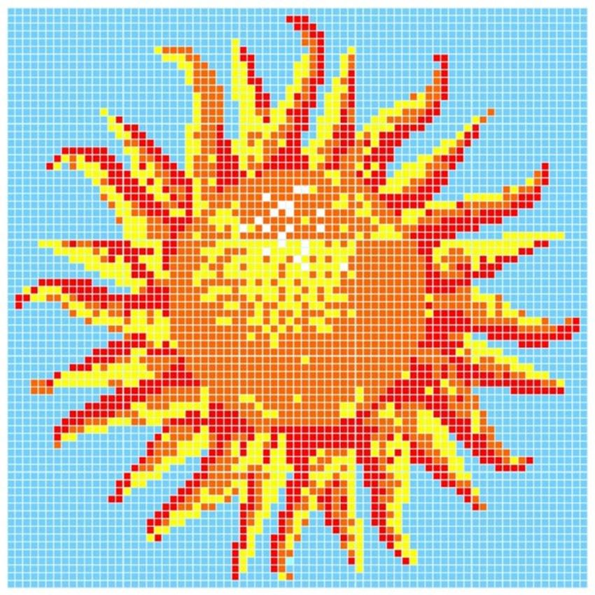 Mozaika 164,3x164,3 cm Dunin Q Design/Lines Q Sun