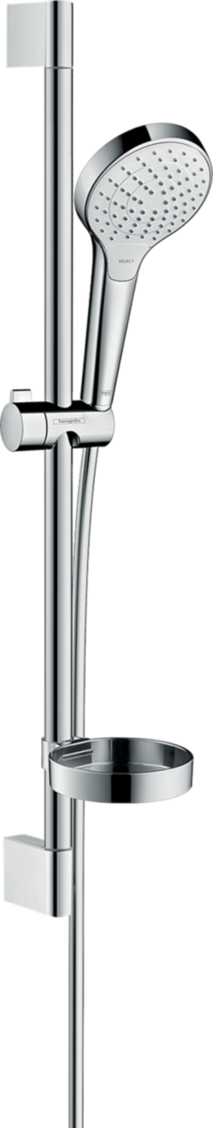 Zestaw prysznicowy Vario z drążkiem 65 cm i mydelniczką Hansgrohe Croma Select S