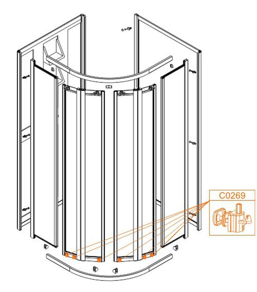 Suwak dolny Sanplast 660-C0269-10-000-00 rys techniczny