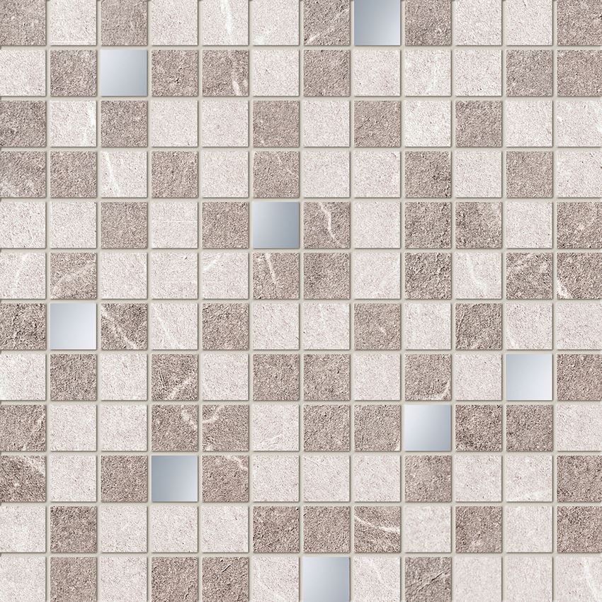 Mozaika ścienna 29,8x29,8 cm Domino Braid grey