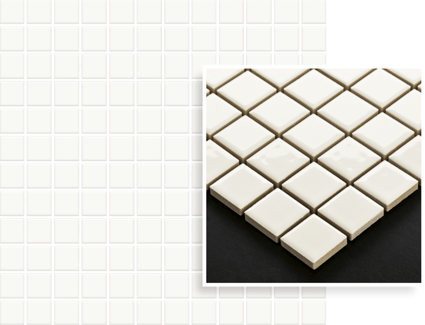 Mozaika 29,8x29,8 cm Paradyż Altea Bianco Mozaika Prasowana K.2,3X2,3