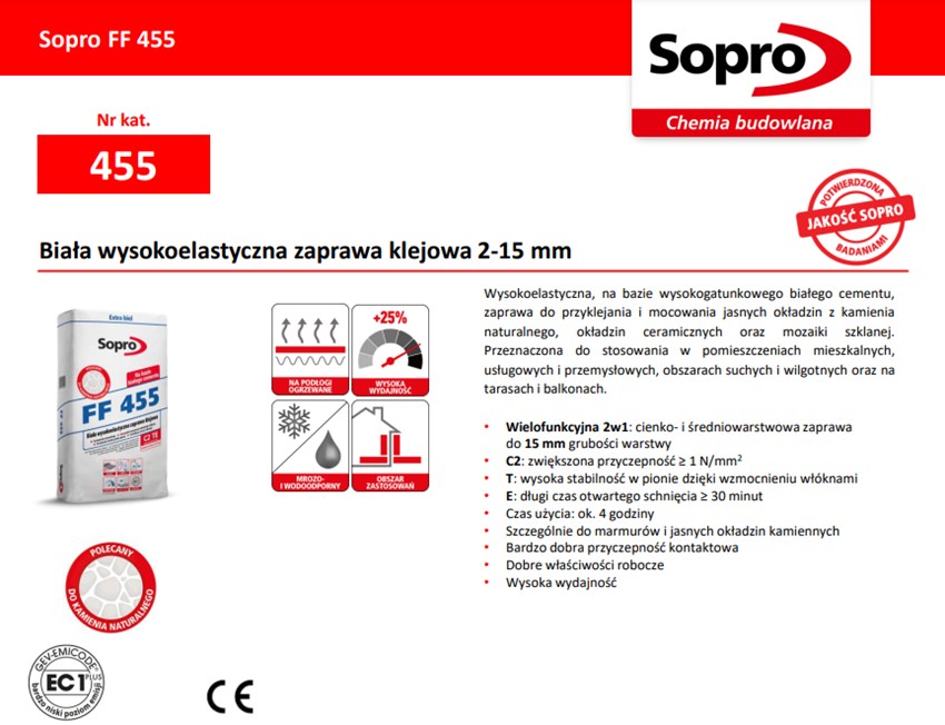Sopro FF 455 7745505 karta techniczna