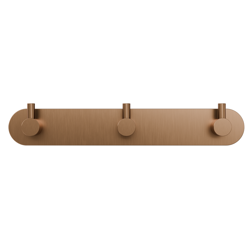 Listwa - 3 haczyki na ręczniki brushed rose gold IÖ Luvia