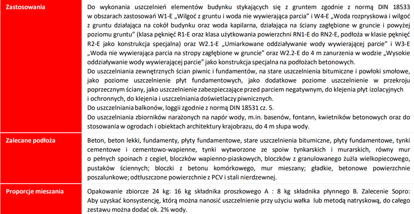 Zaprawa uszczelniająca Sopro ZR TURBO MAXX 618/24 karta techniczna