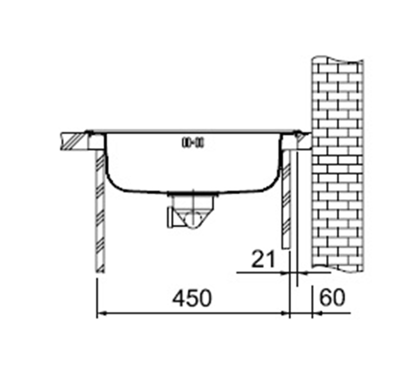 Zlewozmywak stalowy Franke Rambla PML 610-41 101.0288.935 rys techniczny