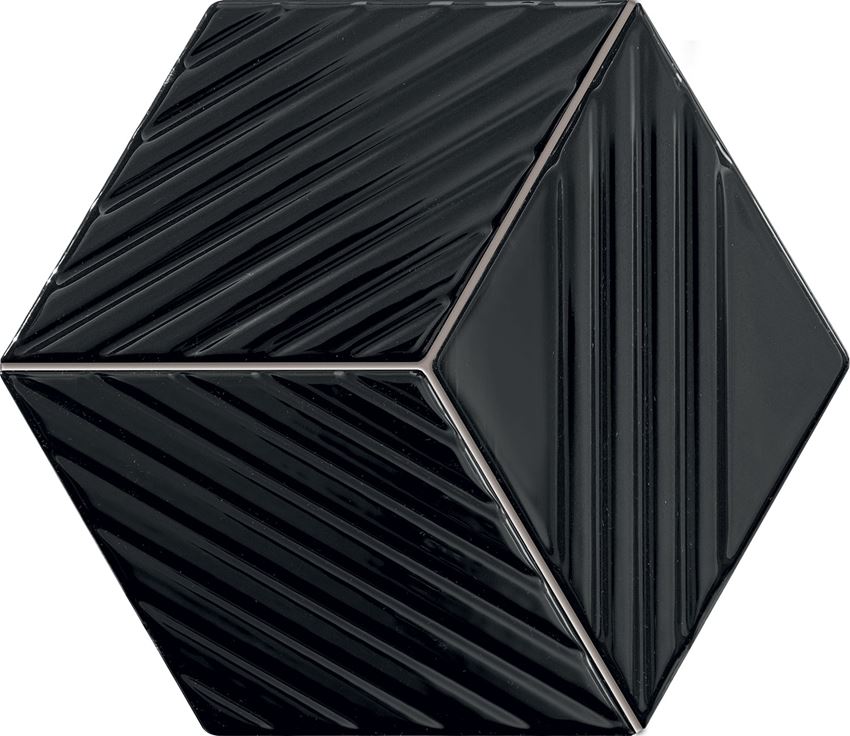 Mozaika ścienna 22,6x19,8 cm Tubądzin Colour Black