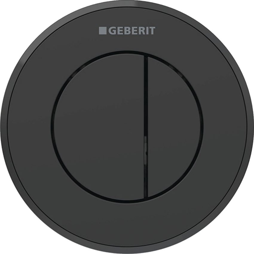 Przycisk spłukujący pneumatyczny do spłuczki podtynkowej Sigma 8 cm rozetka i przyciski czarny mat Geberit Typ 10