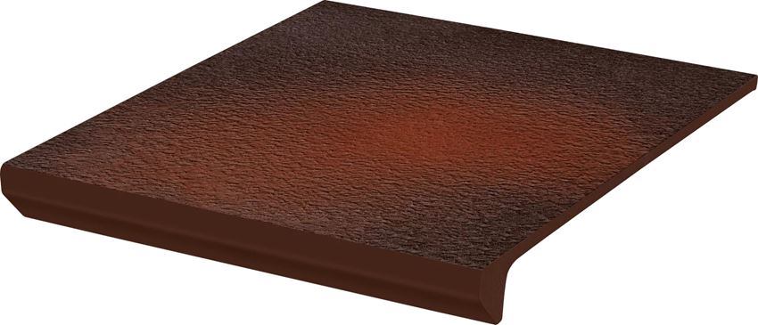 Płytka stopnicowa 30x33 cm Paradyż Cloud Brown Kapinos Stopnica Prosta Duro