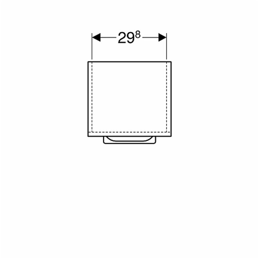 Szafka wisząca boczna 33x65x29,7 cm Koło Nova Pro Premium rysunek