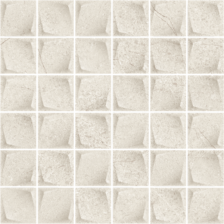 Mozaika 29,8x29,8 cm Paradyż Minimal Stone Grys Mozaika Prasowana K.4,8X4,8