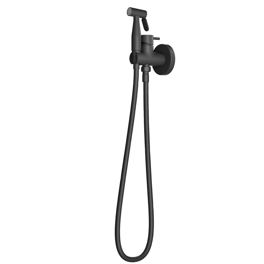 Bateria bidetowa podtynkowa z zestawem matt black IÖ Luvia