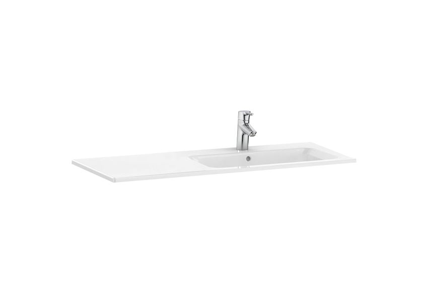 Umywalka meblowa slim asymetryczna prawa 100 cm Roca Gap
