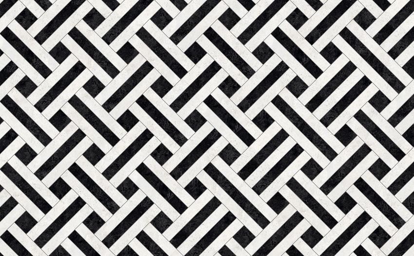 Mozaika gresowa 19,8x44,8 cm Domino Vanilla STR układ 1