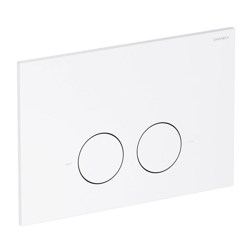 Strongframe stelaż podtynkowy do miski toaletowej + Minimal przycisk spłukujący biały mat Omnires Flush Set
