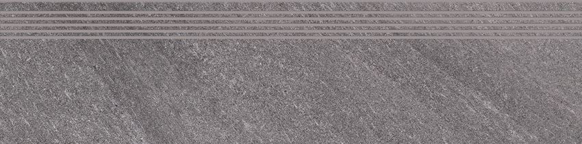 Płytka stopnicowa 29,8x119,8 cm Cersanit Bolt grey