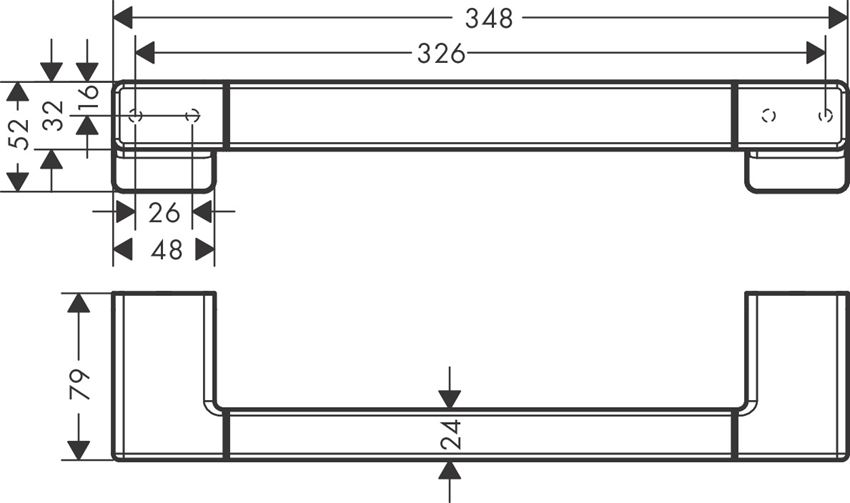 Uchwyt Hansgrohe AddStoris rysunek