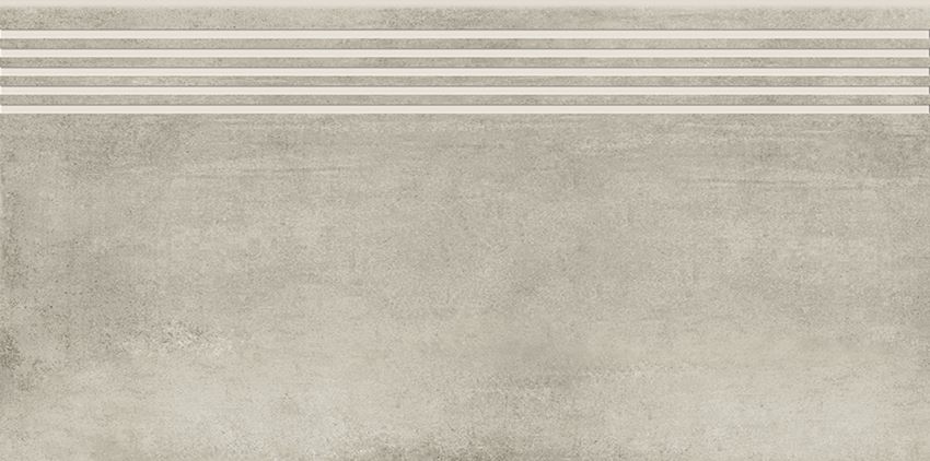 Płytka stopnicowa 29,8x59,8 cm Opoczno Grava Light Grey Steptread
