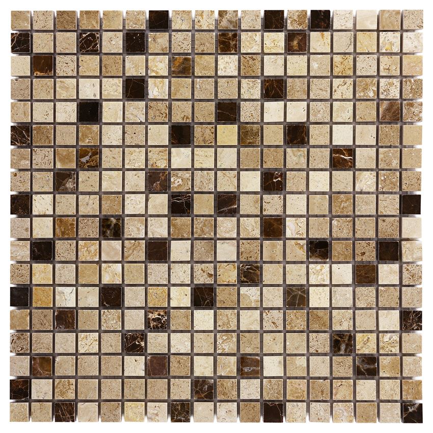 Mozaika kamienna 30,5x30,5 cm Dunin Travertine Cream mix 15