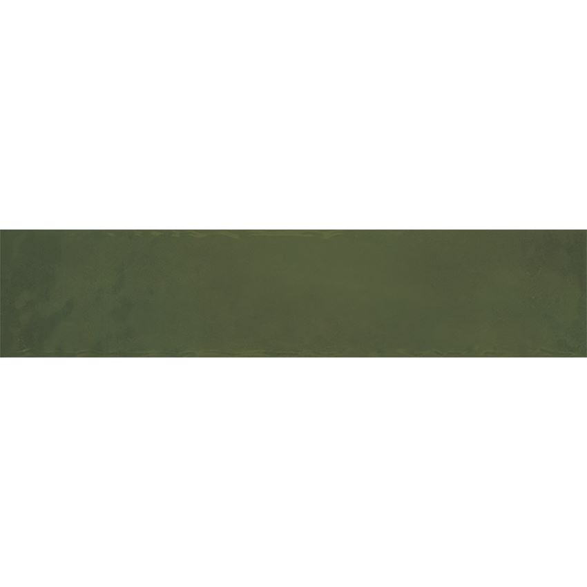 Płytka ścienna 6,5x29,8 cm Paradyż Monpelli Olive Cegiełka Struktura Połysk
