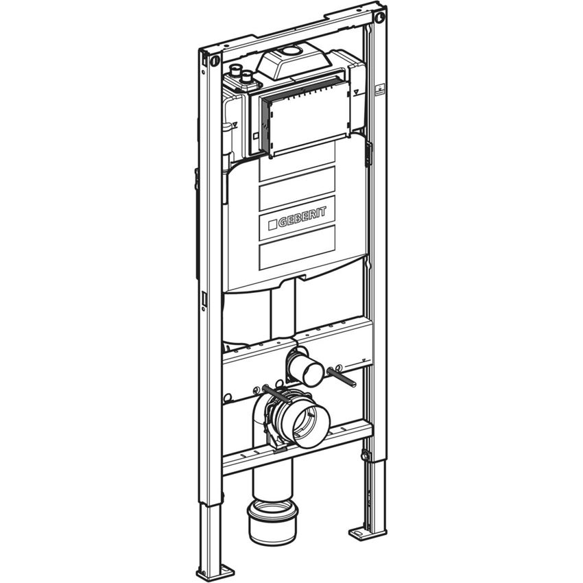 Element montażowy Geberit Duofix do wiszących misek WC 112 cm rysunek