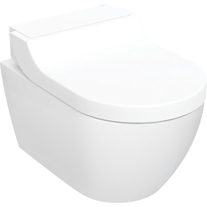 Urządzenie WC z funkcją higieny intymnej, wisząca miska WC, biały, KeraTect/panel dekoracyjny szkło białe Geberit AquaClean Tuma Comfort